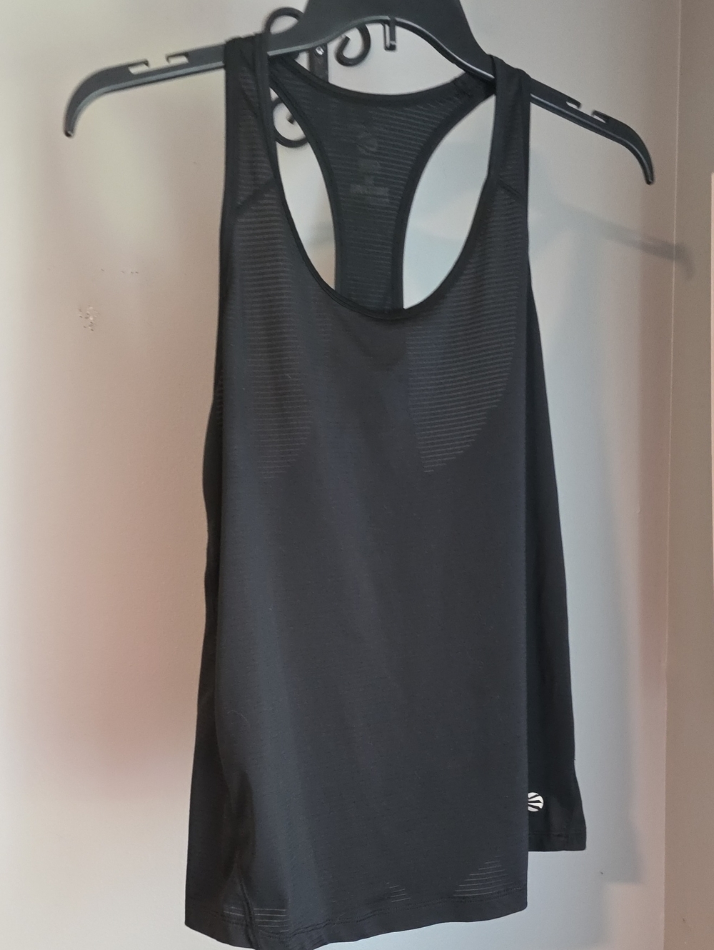 Women’s Black Racerback Athletic Tank Top Size Large